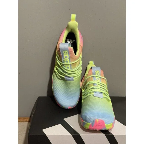 New Adidas Big Kids Girls SZ 7 Lite Racer Adapt 7.0 Running Gym Slip On Shoes - Picture 7 of 15